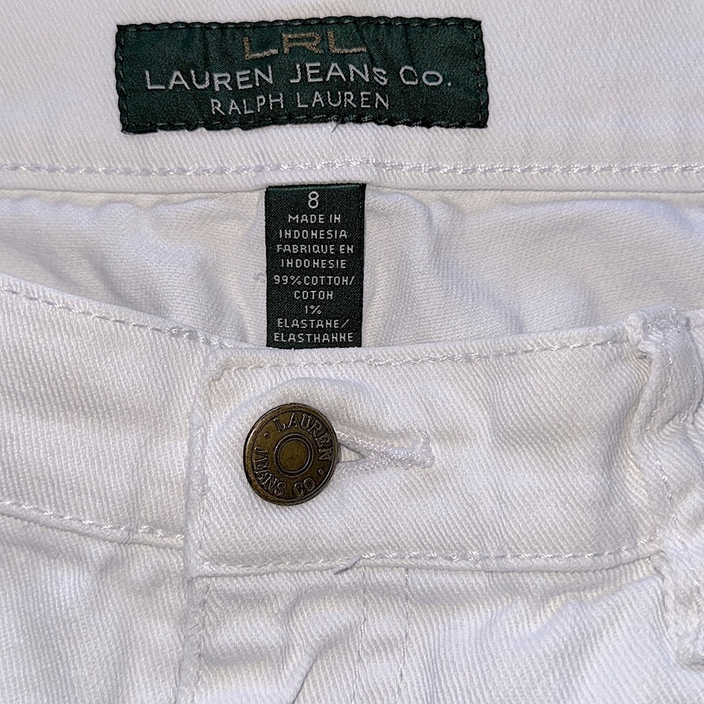 Vintage Ralph Lauren Jeans Co White Denim Jeans Classic Straight Ralph Lauren - Picture 6 of 13